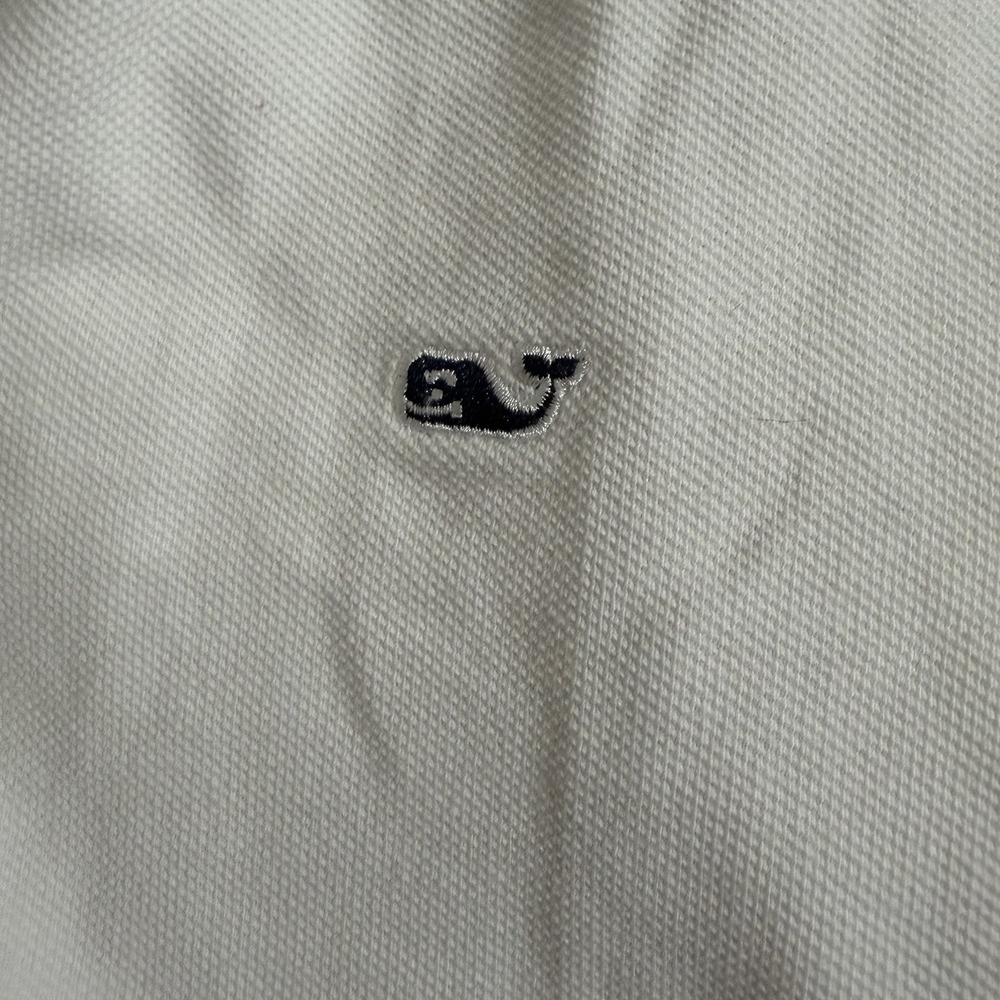 Vineyard Vines Polo Shirt Boys Youth Lg 16 White Golf Preppy Short Sleeve - Picture 4 of 5